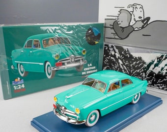 VOITURE TINTIN 1/24 29940 Ford Custom: Destination Moon Hachette Model Car #40