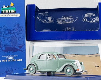 ATLAS TINTIN CAR # 20 Lancia Aprilia - Land of Black Gold Herge model car 1/43 Scale