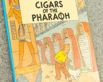 Tintin Cigars of the Pharaoh - Methuen 1986 UK Early Hardback Edition Rare Herge