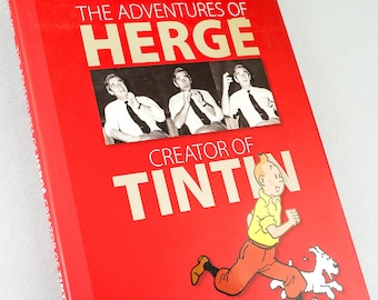Las aventuras de Hergé, creador de Tintín, 2007, Egmont, 1.ª edición, tapa dura, libro de Michael Farr, EO