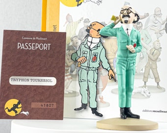Tintin Figurines Officielle # 17 Professor Calculus - Destination Moon Herge model Moulinsart Figure