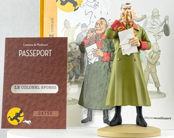 Tintin Figuren Officielle # 37 Colonel Sponsz - Calculus Affair Herge Modell Moulinsart Figur