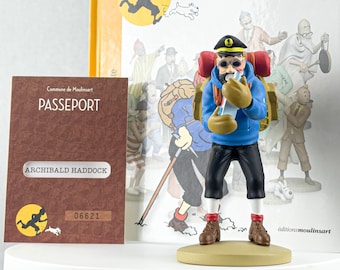 Tim und Struppi Figur Officielle #34 Wandern Schellfisch - Tibet Herge Modell Moulinsart Figur