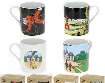 Moulinsart Tintin Scene Mugs x5 Moon/Mansion 2022 BUY INDIVIDUALLY Cups