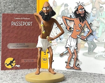 Tintin Figurine Officielle # 107 Fakir Cipacalouvishni model ML resin Figure
