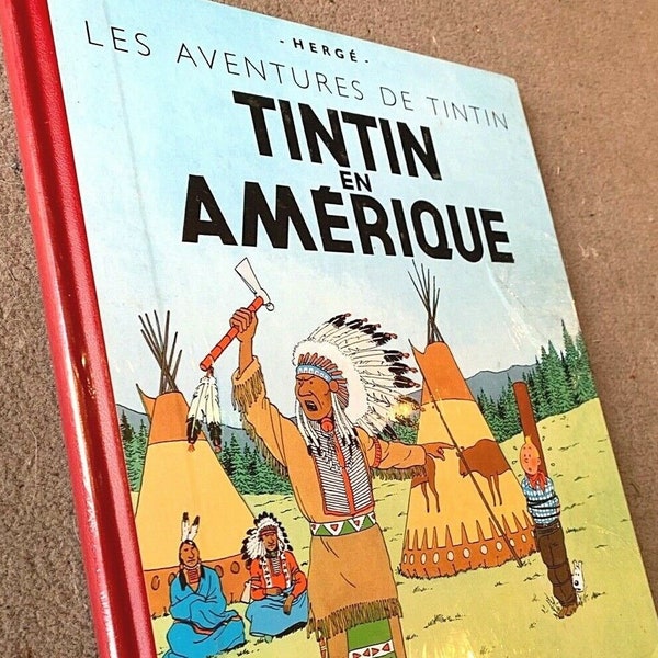 Tintin En Amerique - Rare Facsimile 1st Colour Edition Hardback Tintin Book 2002 Belge EO