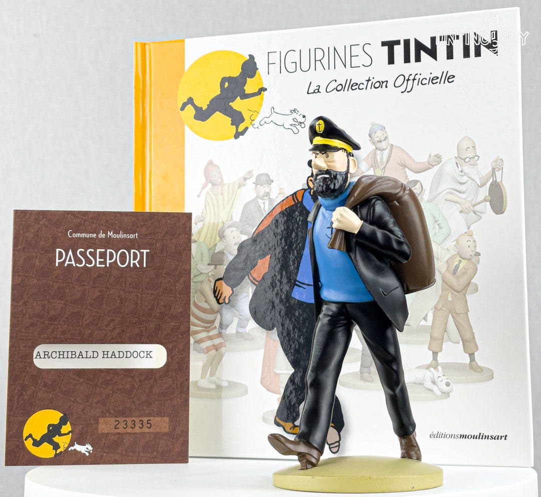 Tintin Figurine Capitaine Haddock Bouteille Vide Tintin Au Tibet Résine Tintin Figurine Capitaine Haddock Bouteille Vide Tintin Au Tibet Résine