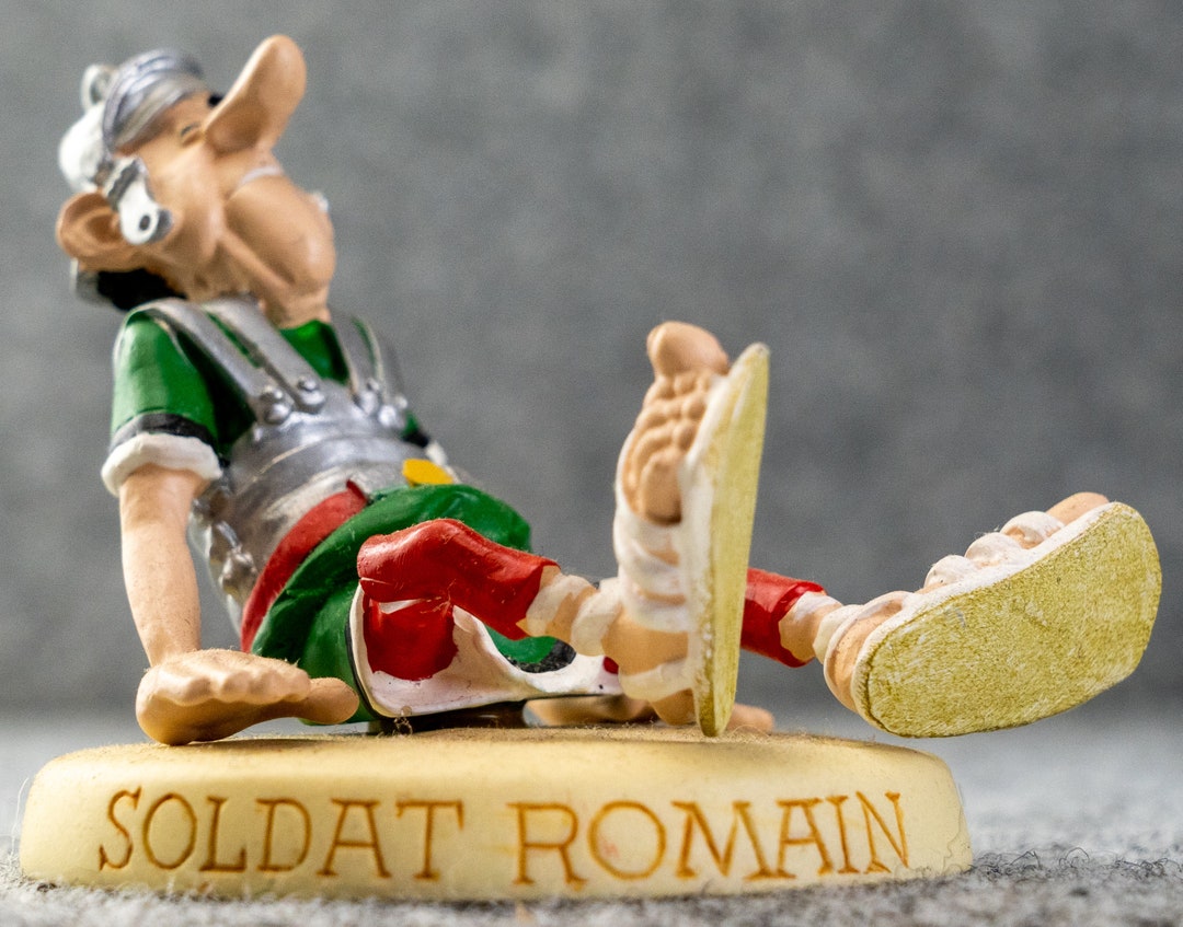 Plastoy Asterix - Figurina Abraracourcix Il Capo In Resina, 6 Cm, Dipinta A Mano, Collezione Ufficiale