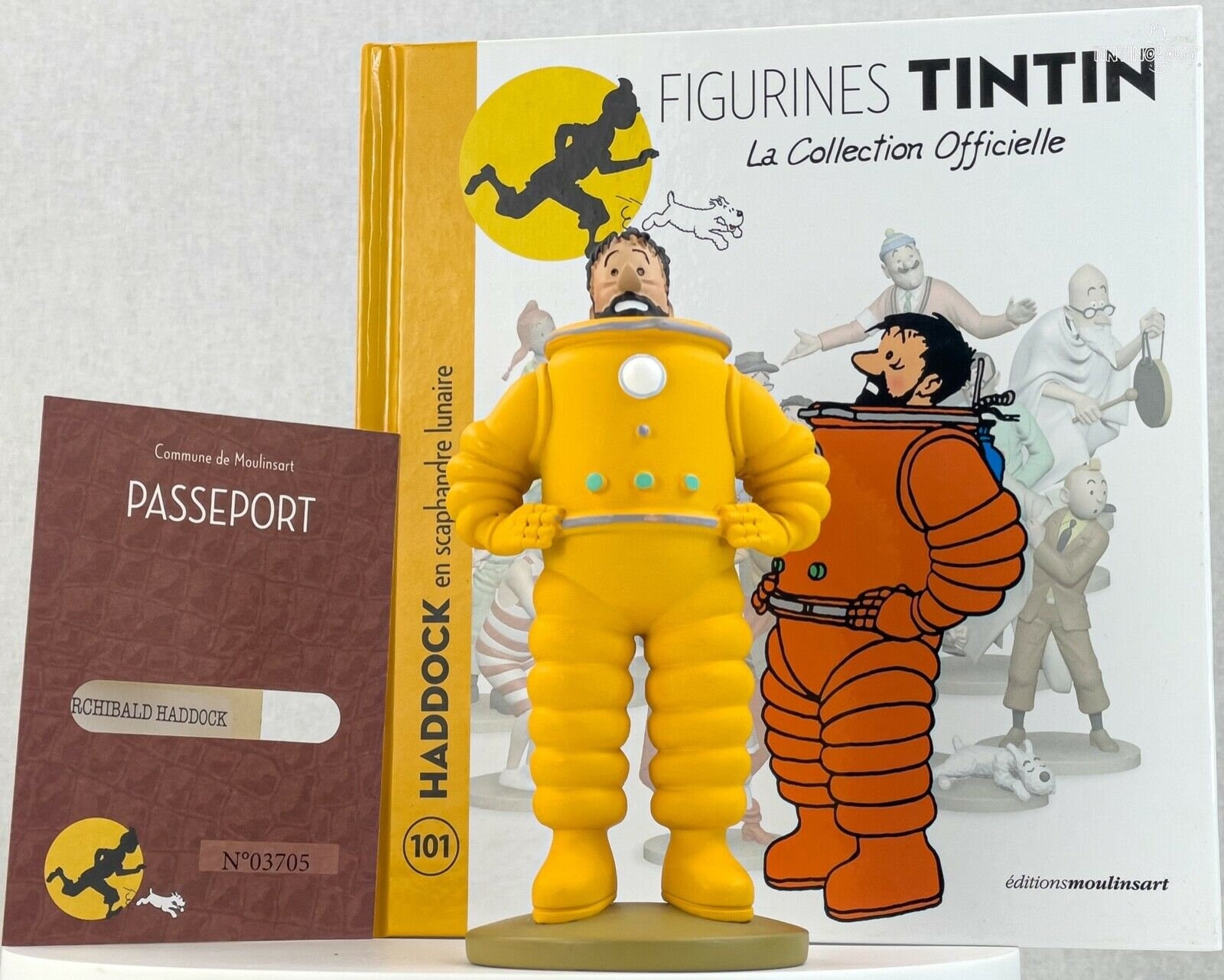 Statuette Tintin - Figurine haddock SCAPHANDRE LUNAIRE - moulinsart