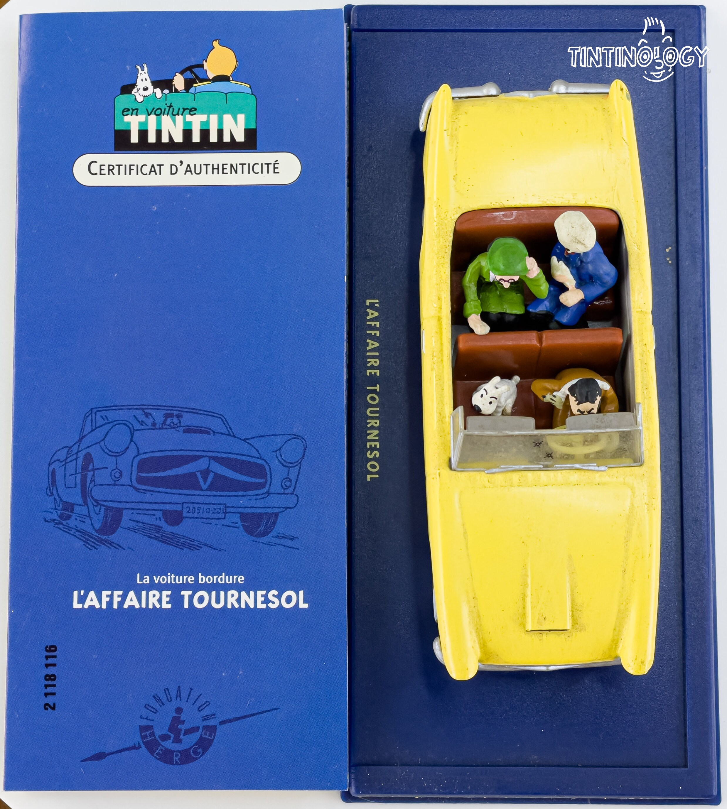 ATLAS TINTIN CAR # 16 La Bordure - Calculus Affair Herge Model Car