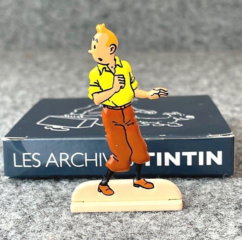 TINTIN RELIEF 2D Metal Figurine: Tintin Yellow Shirt - Moulinsart Archives Figure