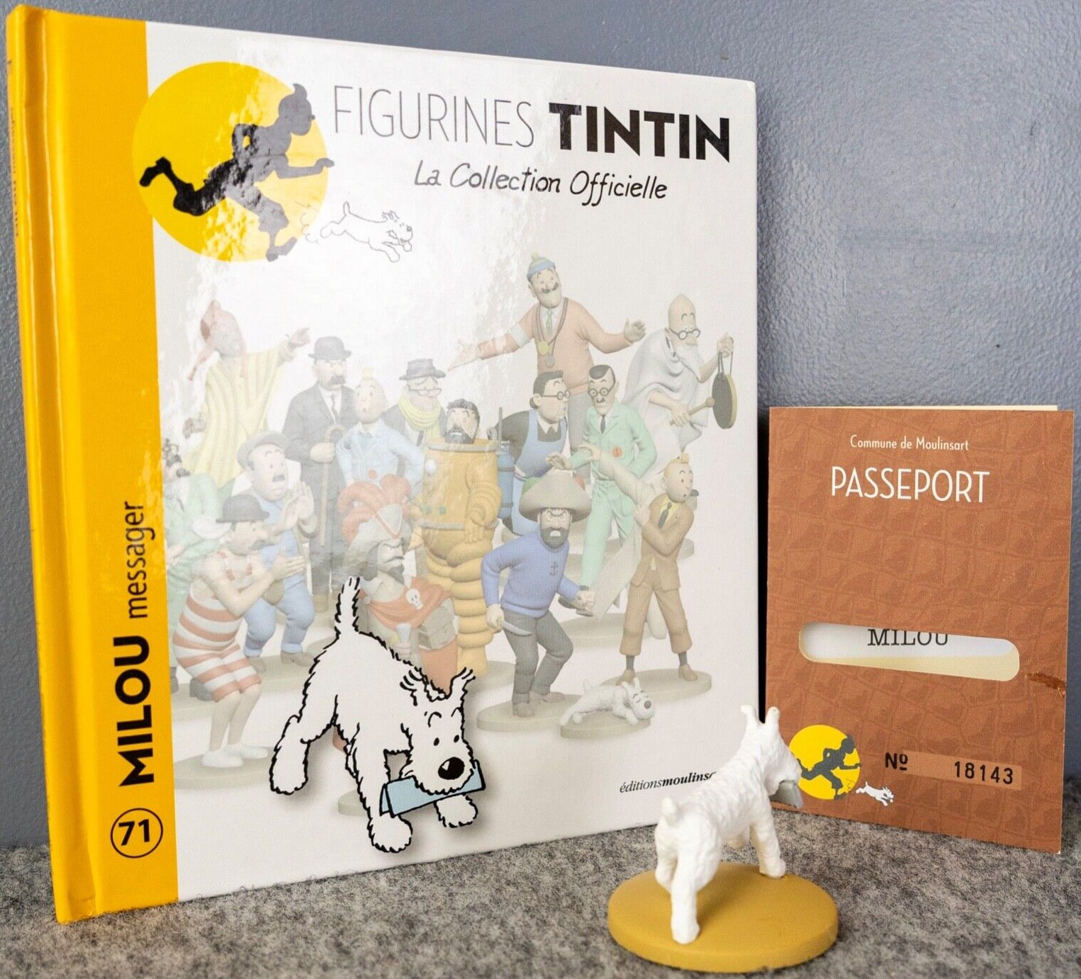 Tintin Figurine Officielle #71 Snowy Messenger: Tibet Model ML