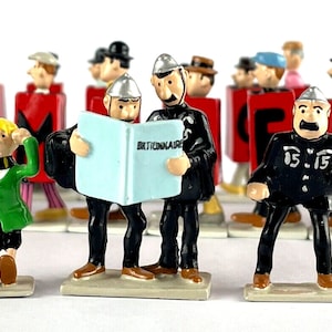Pixi Mini Serie Tintin Set 46236 "Quick & Flupke: Vendetta" 2008 28x Metal Figurines RARE