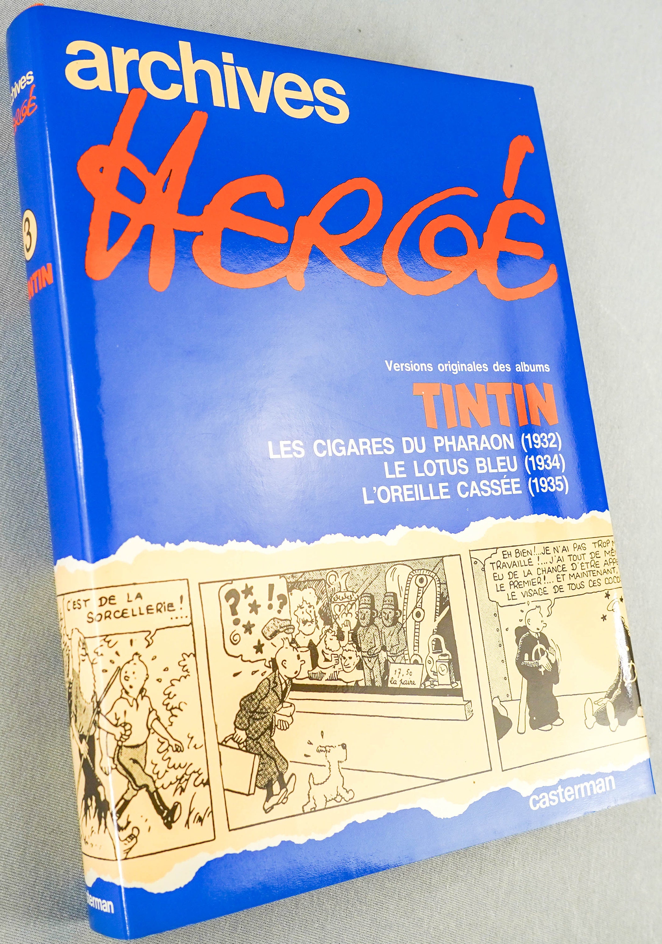 ARCHIVES HERGE Set 1-4: 1st Edition Tintin Books+totor Hardback