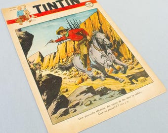 JOURNAL TINTIN Issue 16: 1947 Le Rallic Cover Edition Vintage Comic EO Couverture