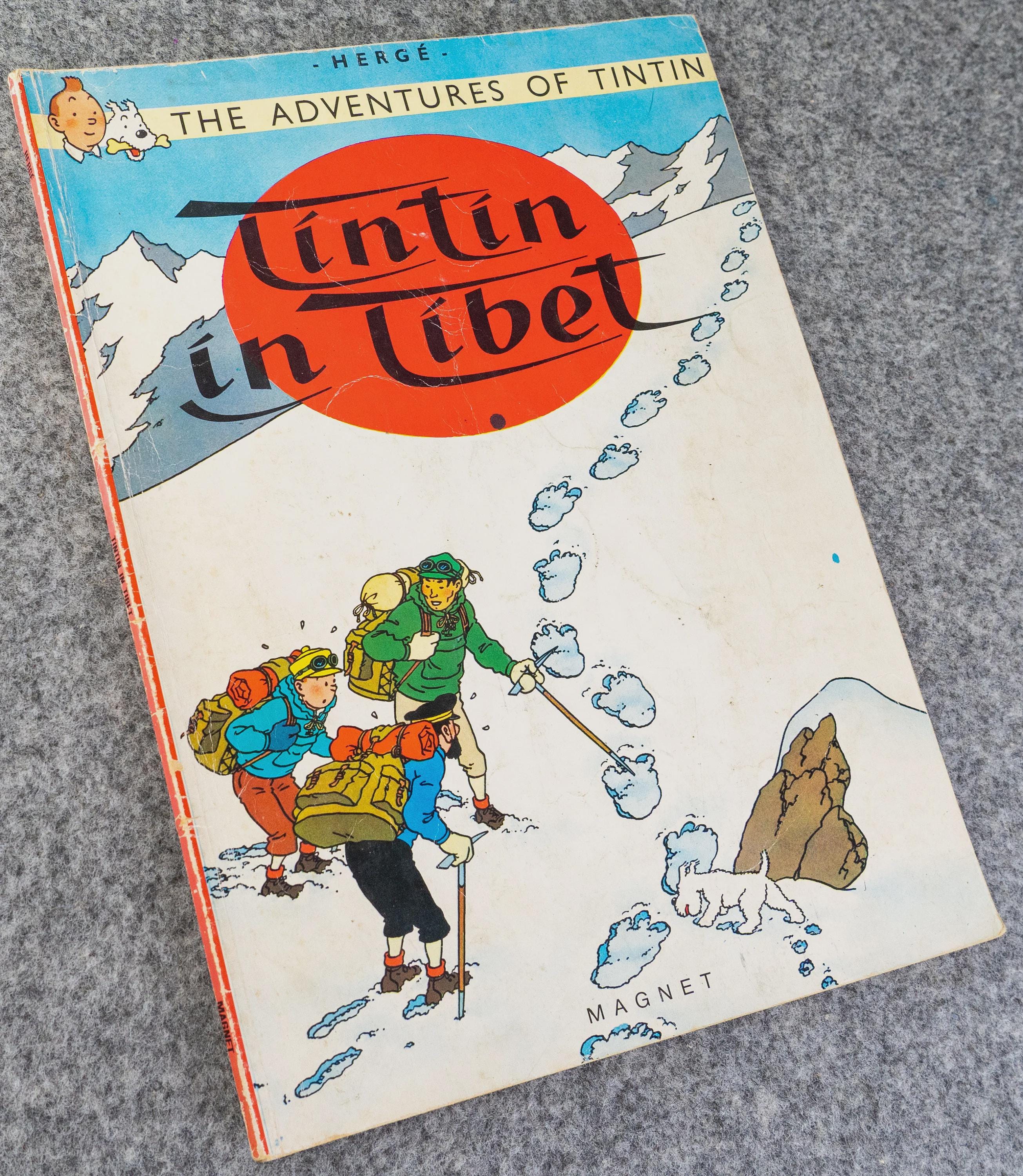 Tintin 1-8巻セット 英語版 ハードカバー Tintin Book Set #1-18 Vintage Magnet UK Paperback Editions VGC