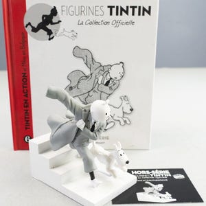 Hors Serie Figurine #6 Tintin in Action! 12cm B&W Resin Model Figure Officielle