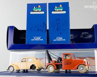 アトラス タンタンの車 #23 & 24 故障車 + 車 - カニ 金の爪 エルジェモデル 1/43 スケール