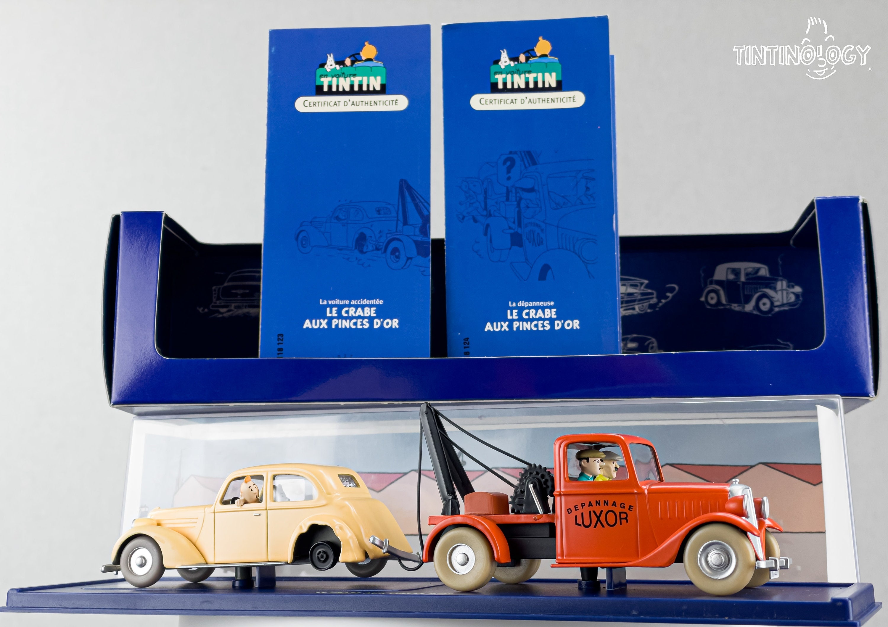Dépannage ATLAS TINTIN Voiture # 23 & 24 Camion + Voiture - Crabe