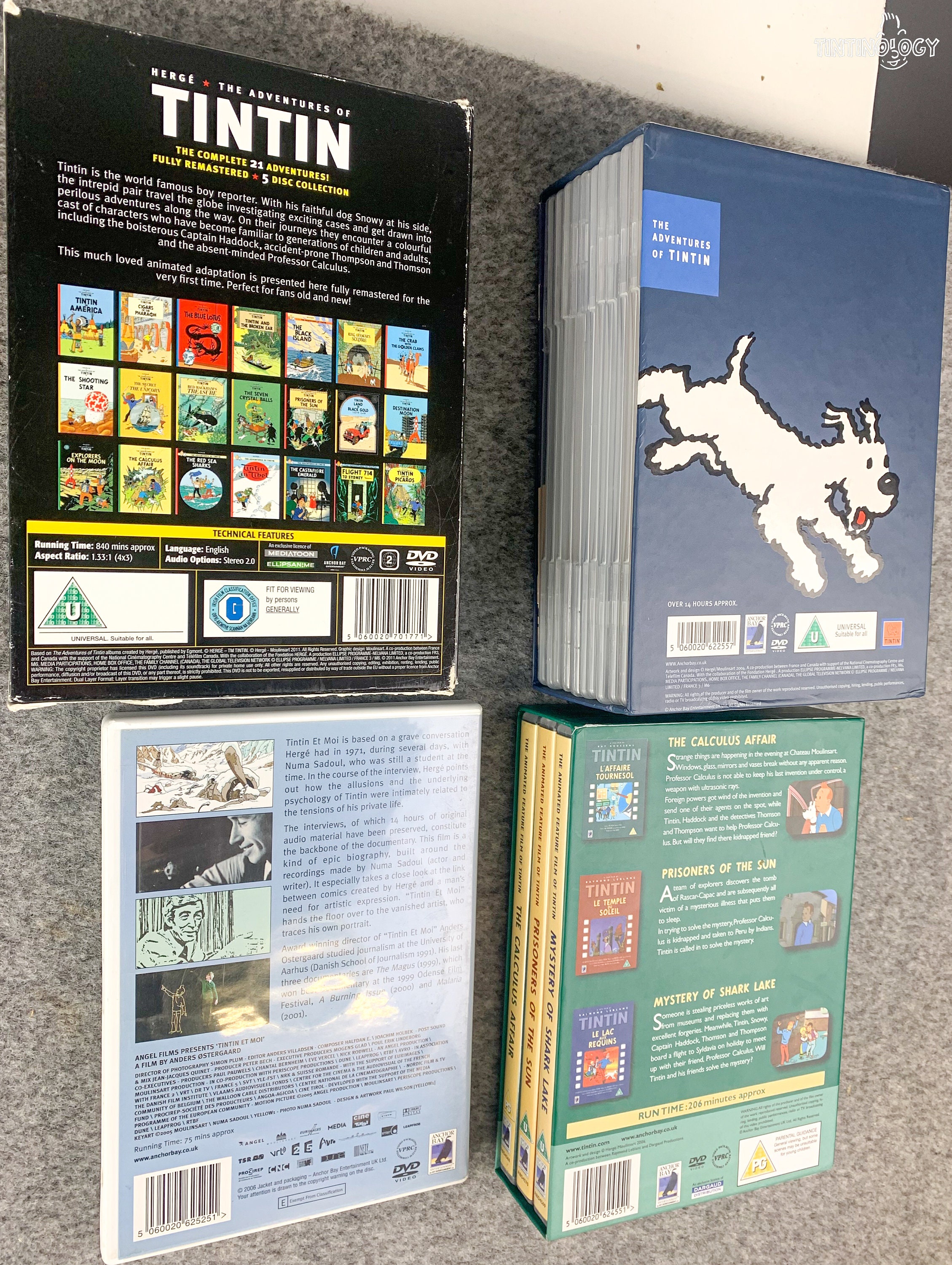 Moulinsart Tintin DVD Sets BUY INDIVIDUALLY Complete