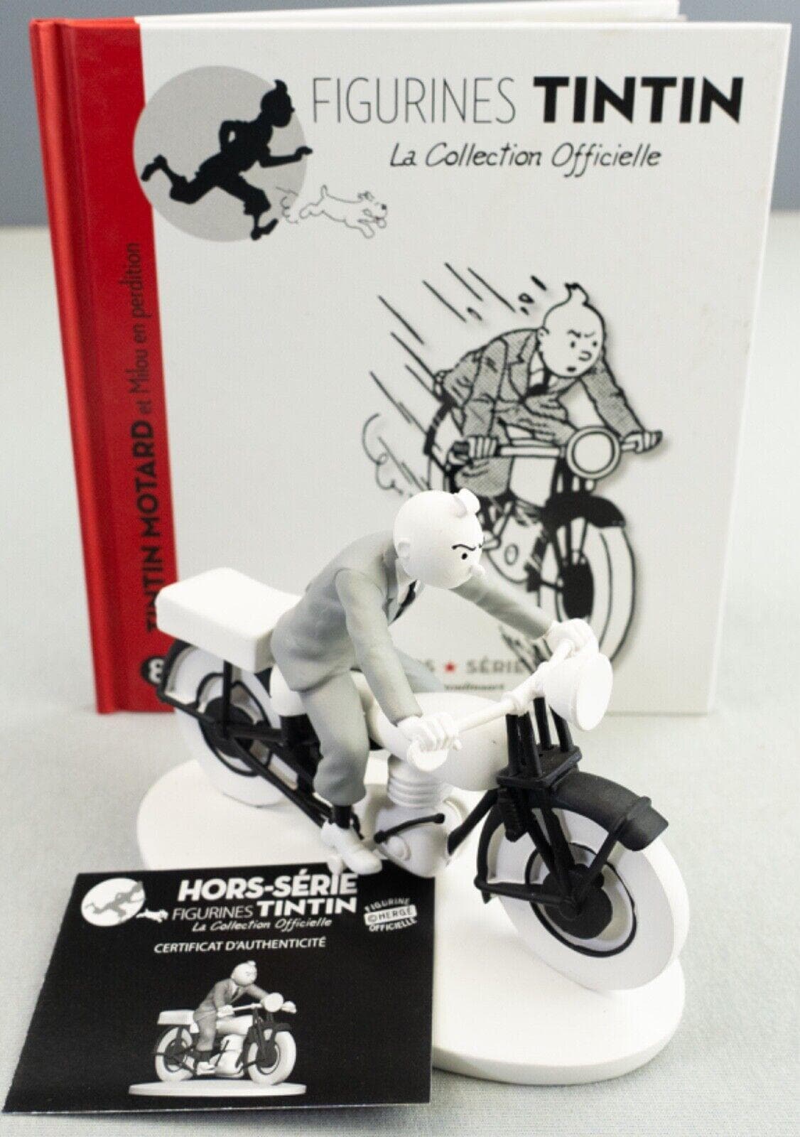 Figurine Tintin Motard 3D - Édition 2013 - Très Bon état