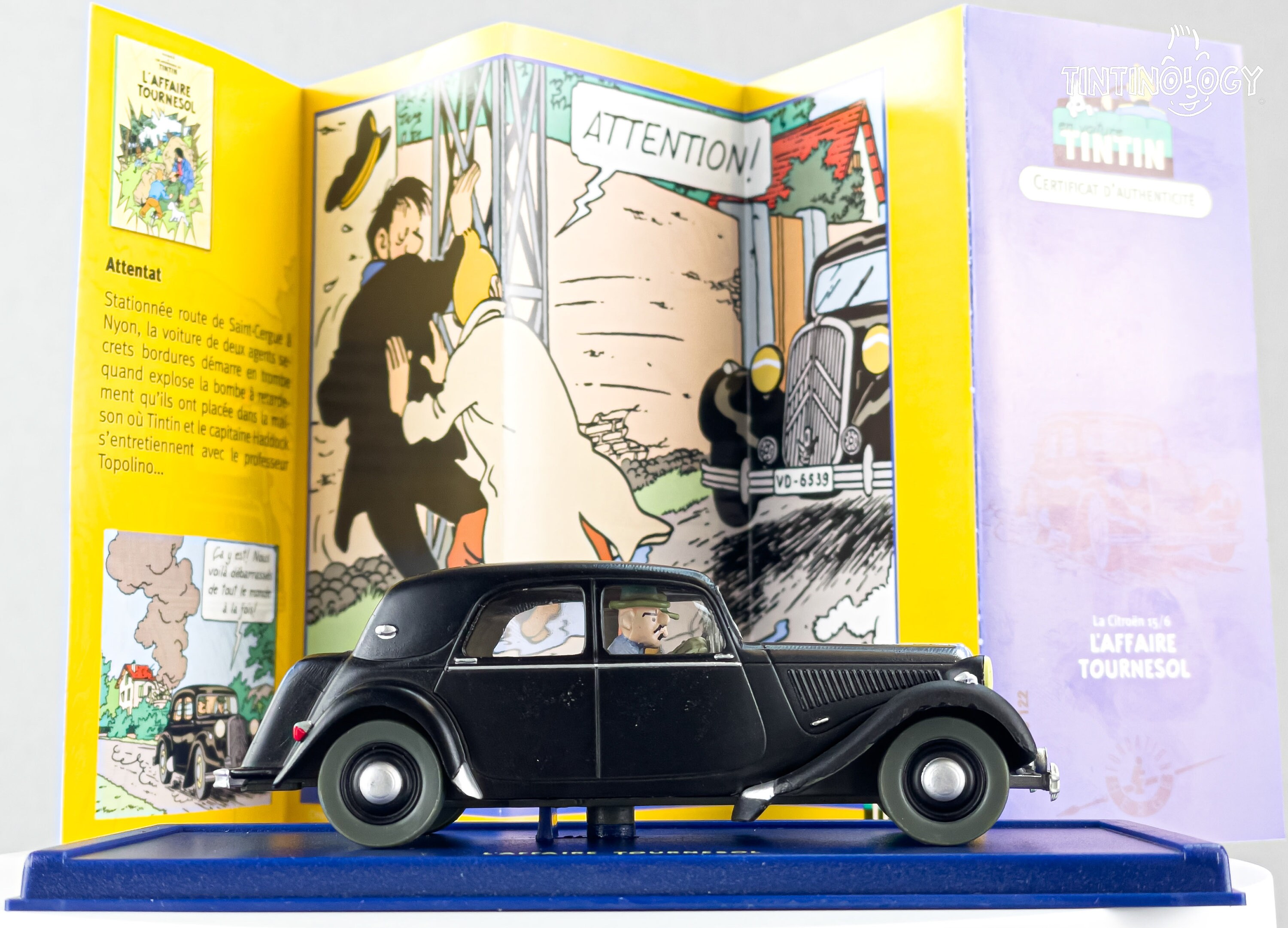 ATLAS TINTIN CAR #22 Citroën 15/6 - The Tournesol Affair Modèle