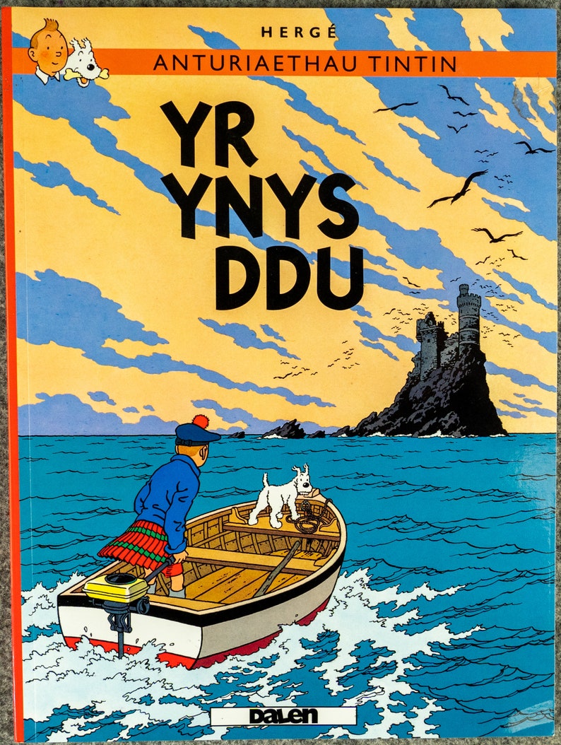 Yr Ynys Ddu Welsh Edition 2013 Dalen PB Comic Tintin Black Island