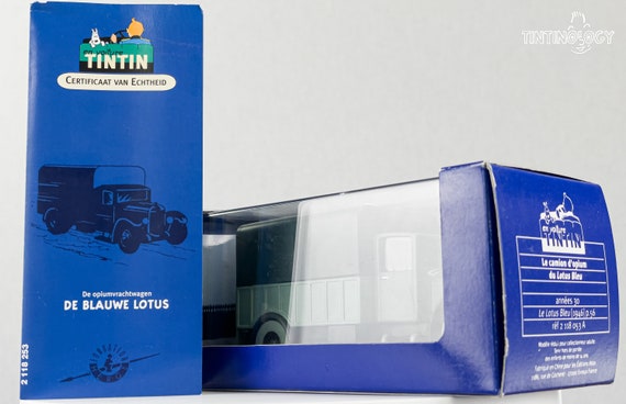 ATLAS TINTIN CAR # 53 Green Truck - the Blue Lotus Herge Model Car
