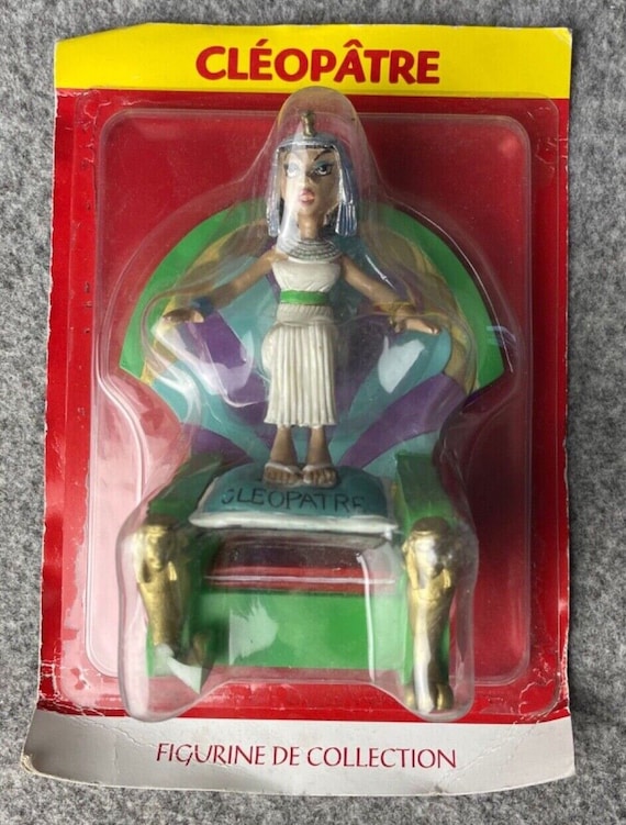 Figurine Astérix - Atlas Plastoy - Cléopâtre Sur Son Trône - Résine De Collection