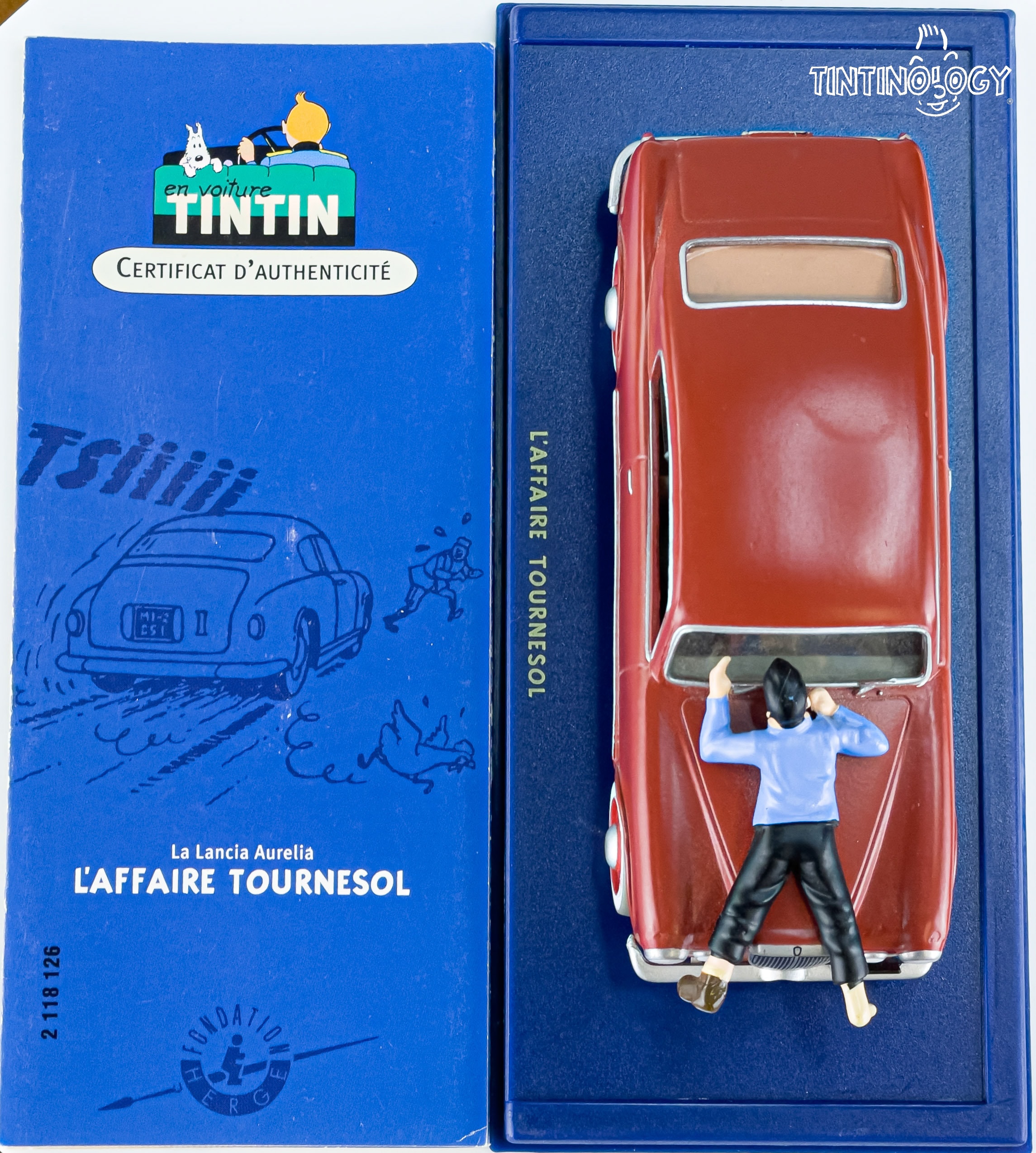 ATLAS TINTIN CAR # 26 Lancia Aurelia - the Calculus Affair Herge