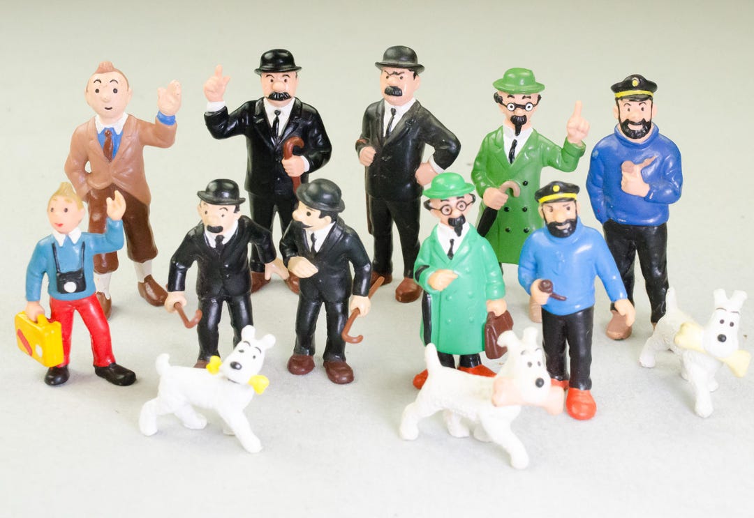 Vintage Tintin Figure Collection by Bully 1980/90s BUY
