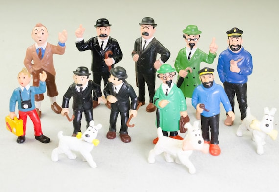 Vintage Tintin Figure Collection by Bully 1980/90s BUY