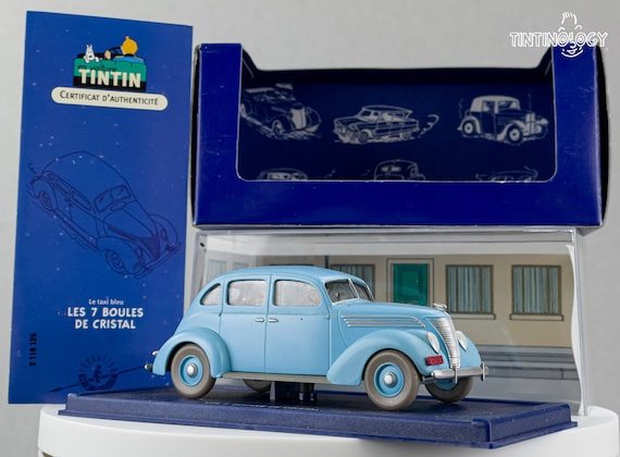 ATLAS TINTIN CAR # 25 Blue Ford Taxi 7 - the Seven Crystal Balls