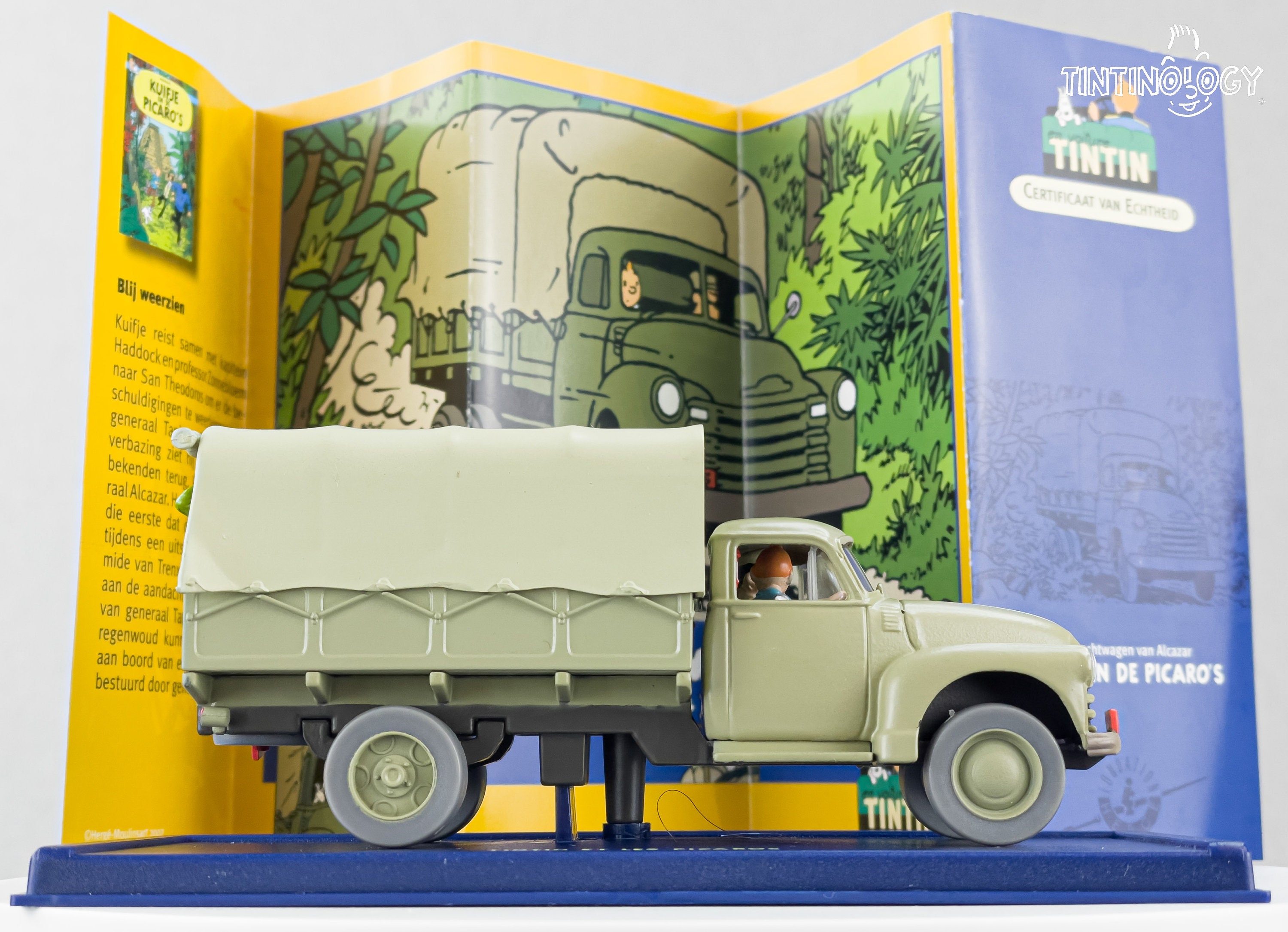 ATLAS TINTIN CAR # 62 Alcazar's Chevrolet Army Truck - Tintin and