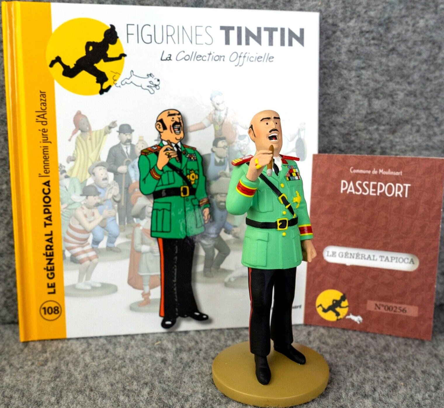 Figurine Tintin – Général Tapioca – Collection Officielle – N°108