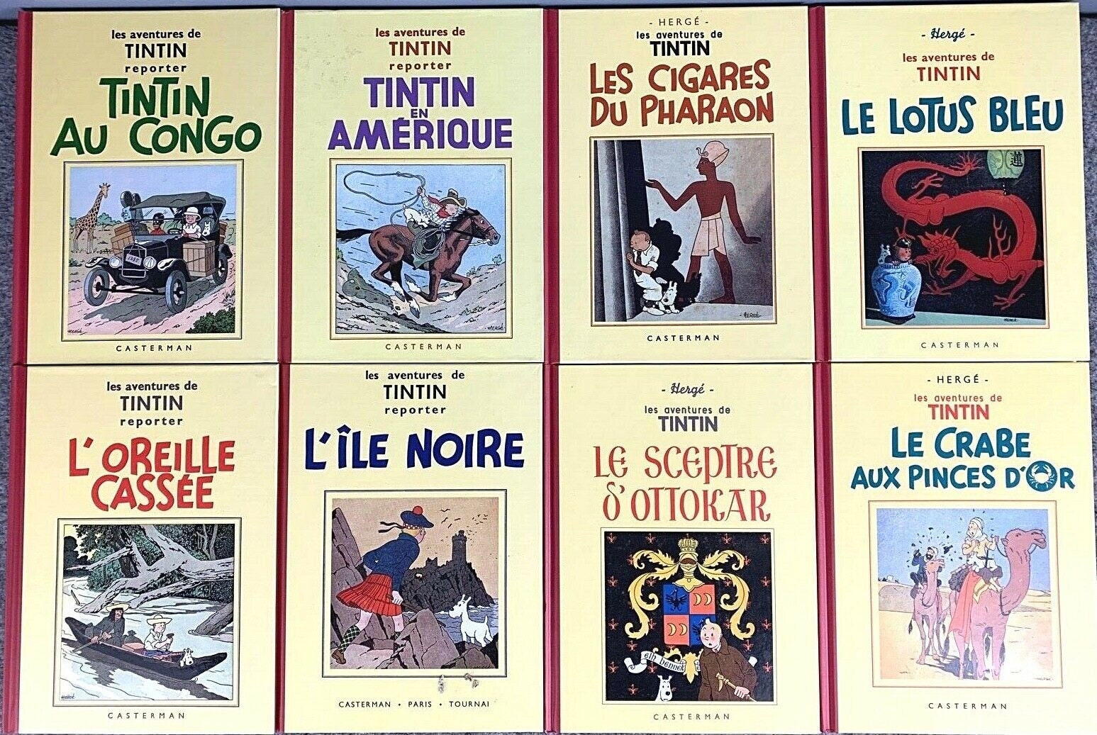 Rare Black & White Mini Facsimile 1st Edition Tintin Books 1980s