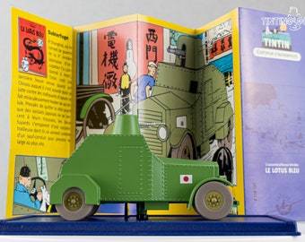 ATLAS TINTIN CAR # 37 Armoured Car - the Blue Lotus Herge Model