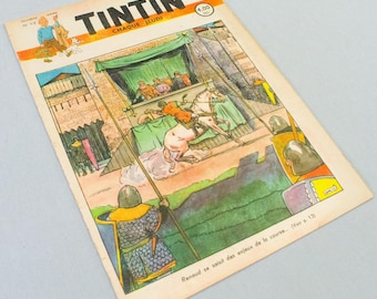 JOURNAL TINTIN Issue 13: 1947 J. Laudy Cover Edition Vintage Comic EO Couverture
