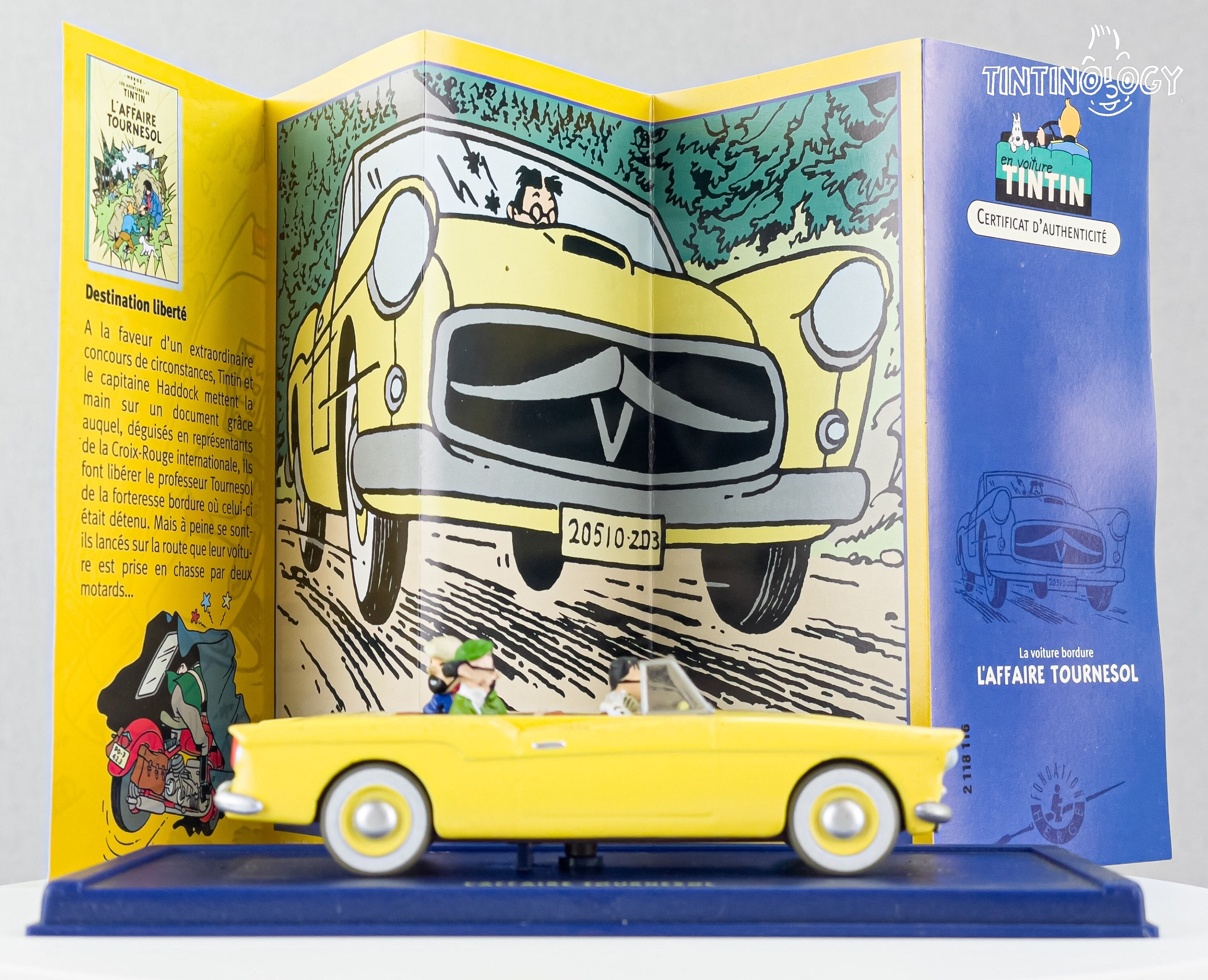TinTin ミニカー　1/43 Laffaire Tournesol ATLAS TINTIN CAR # 16 La Bordure - Calculus Affair Herge Model Car