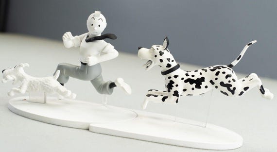Hergé - Figurine - Figurine Moulinsart hors série N&B - Tintin cow-boy