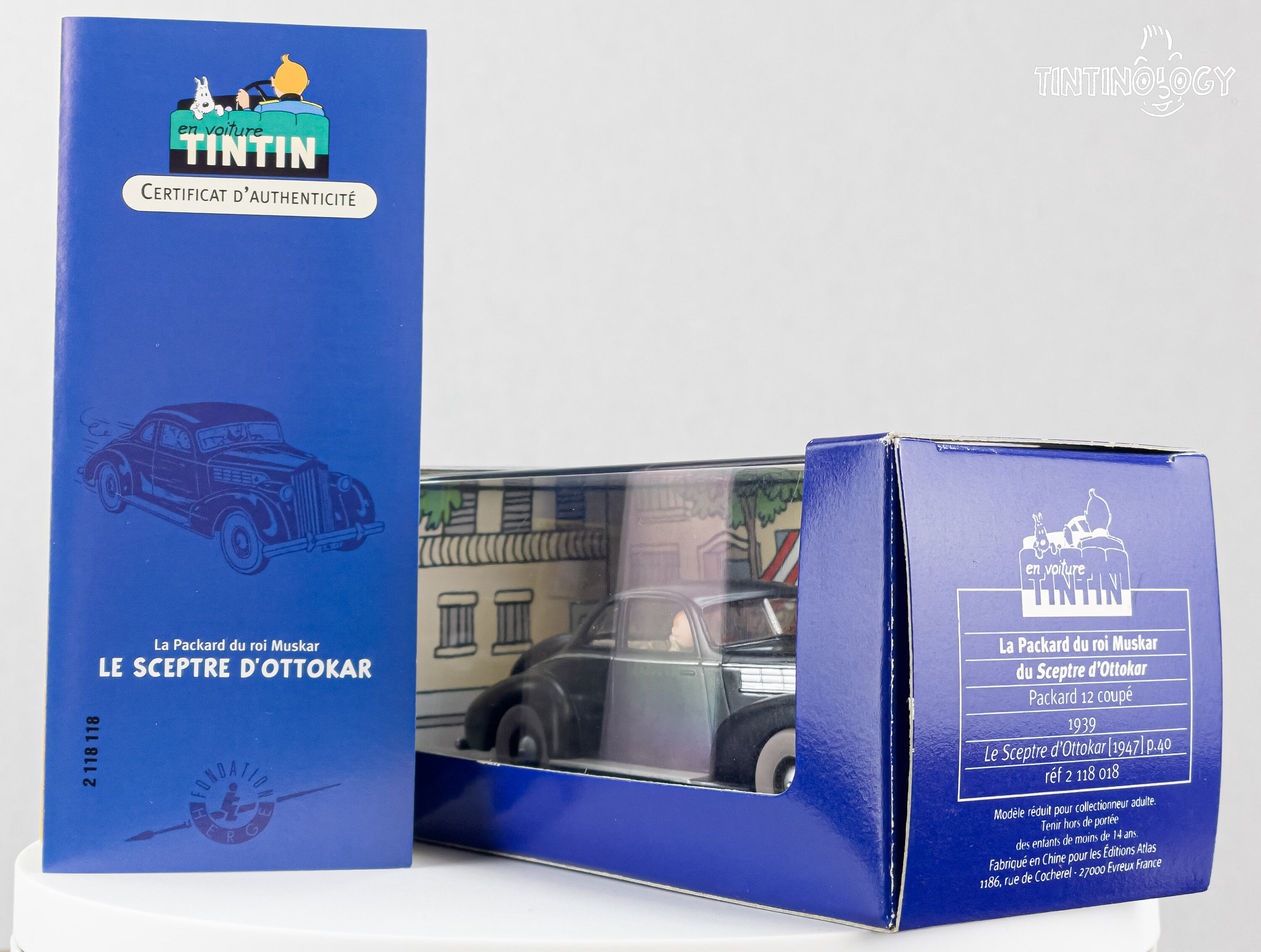 ATLAS TINTIN CAR # 18 Packard 6 - King Ottokar's Sceptre - Herge