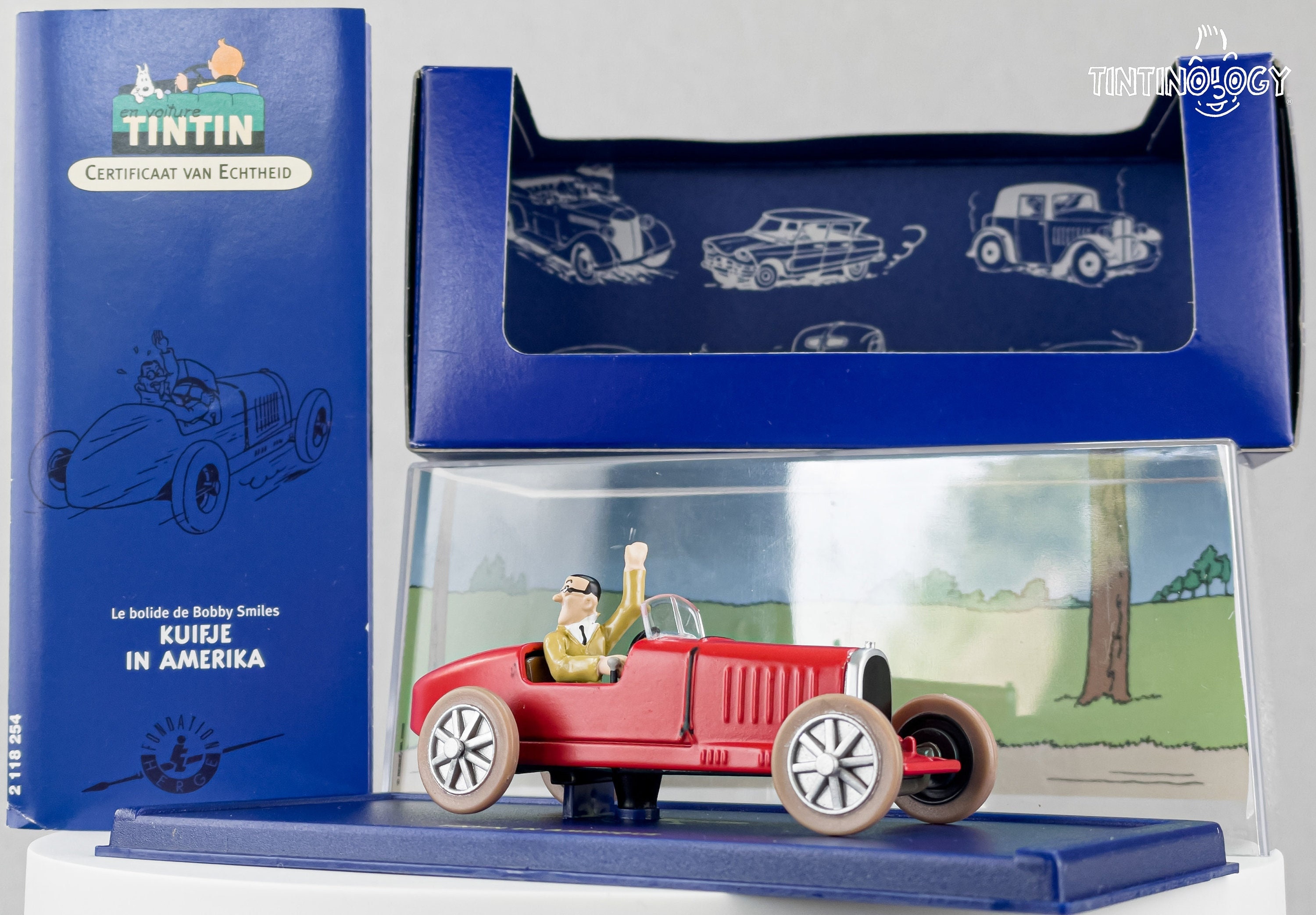 ATLAS TINTIN CAR # 54 Bobby's Bugatti - Tintin in America Herge