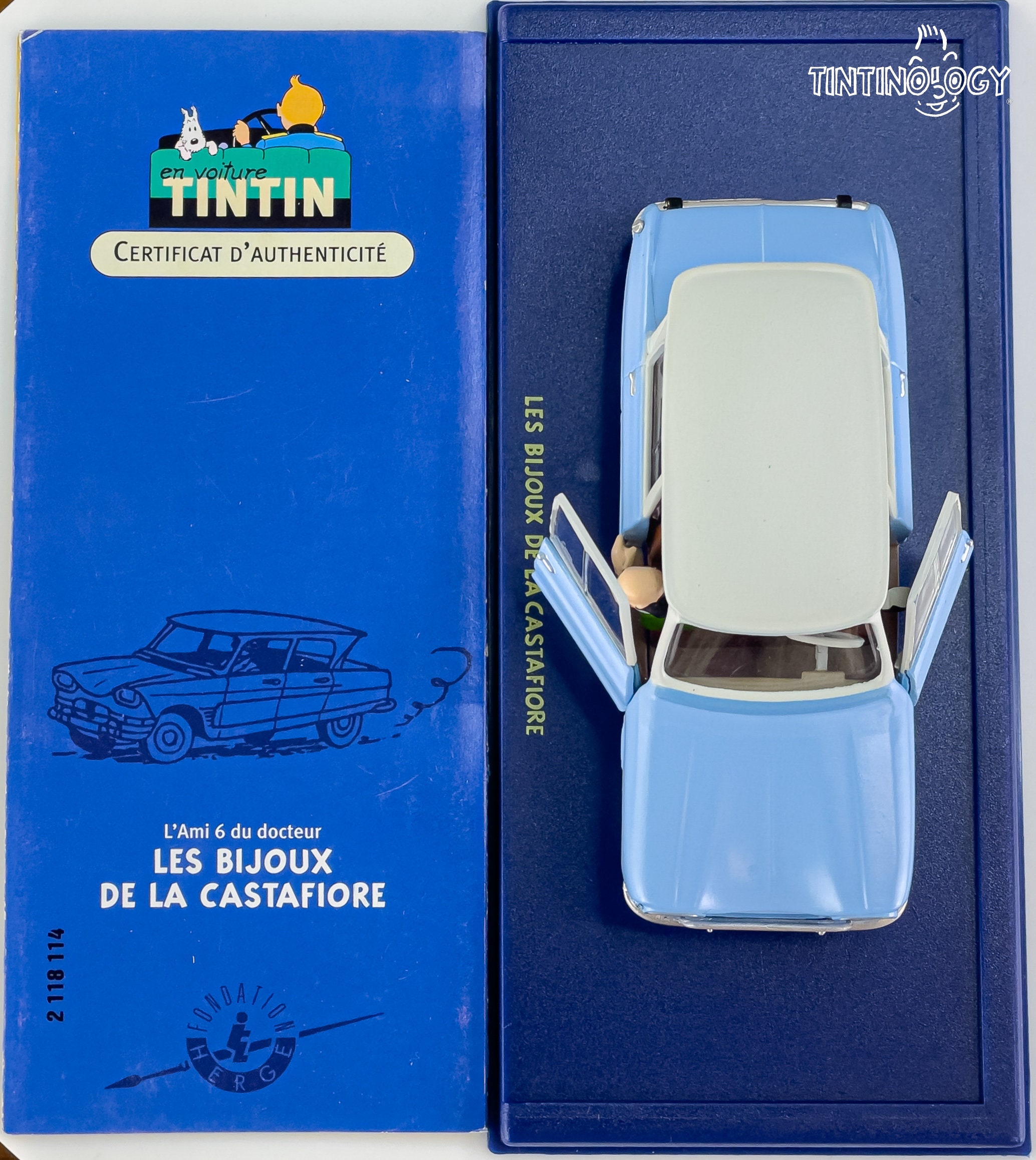 ATLAS TINTIN CAR # 14 Citroen Ami 6 - Castafiore Emerald Herge