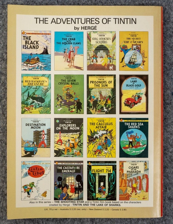 Flight 714 - Methuen 1975 1st Edition Paperback Rare Tintin Book