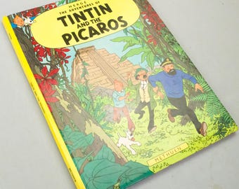 Tintin & the Picaros - Methuen 1976 1st UK Edition Hardback Rare book Herge EO