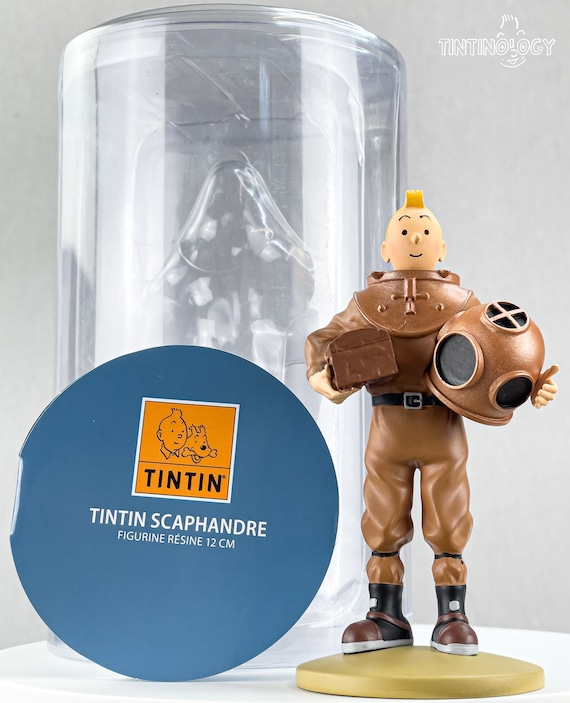 Tintin Figurine Moulinsart 42229: Tintin Diver 12cm Herge Officielle Figure  65 Marine 