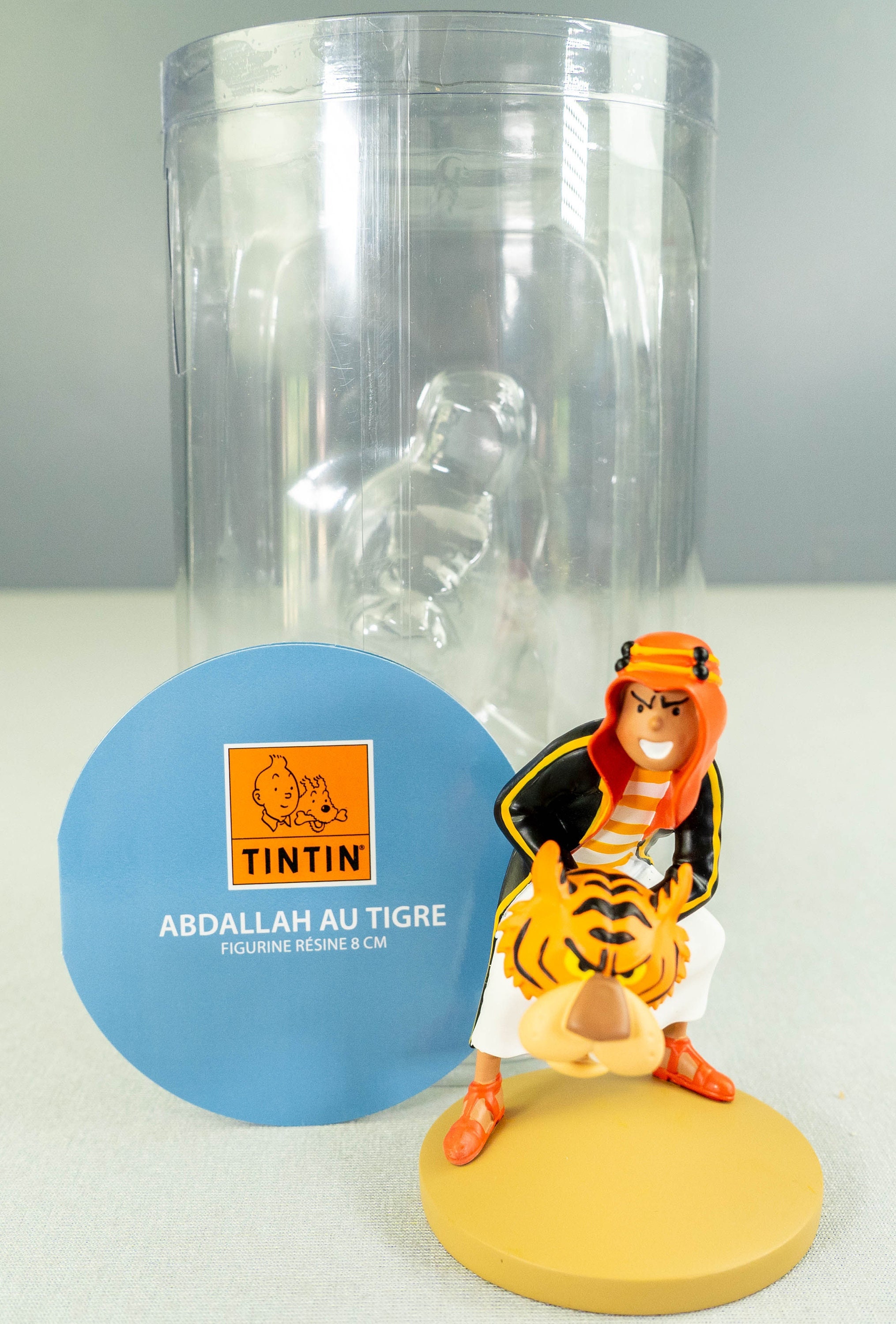 Figurine Moulinsart 42250 Abdullah & Tiger 9cm X Rare Resin Tintin