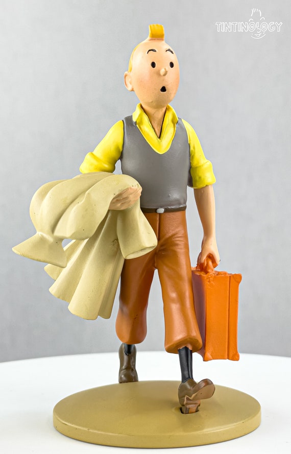 Tintin Figurine Moulinsart 42217 Tintin with Suitcase 12cm Officielle Figure 95 