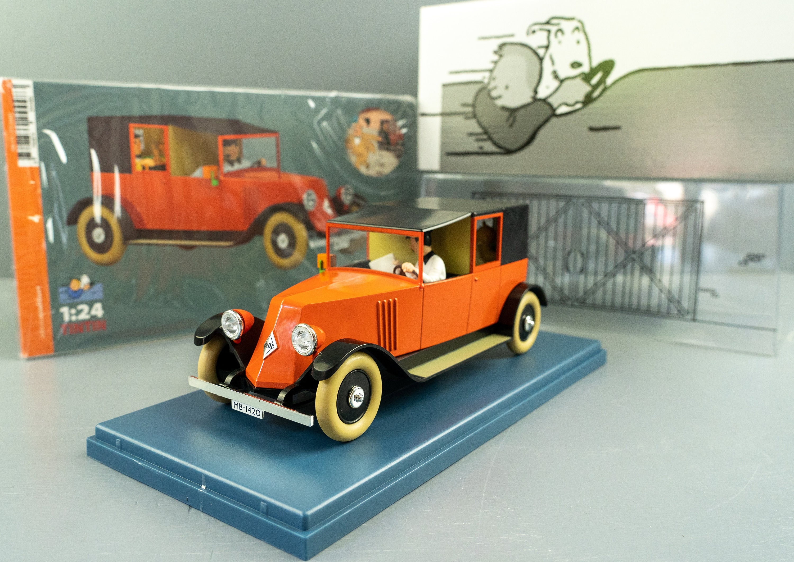Tintin - Tintin - Voiture - Le Bolide Rouge - Echelle 1/24 - Hachette
