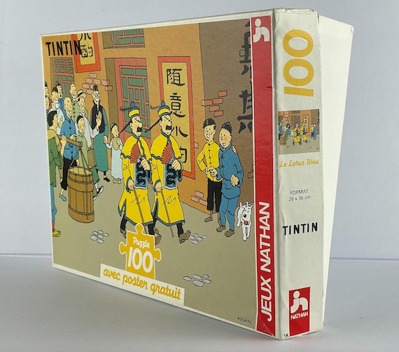 Jeux Nathan Tintin Puzzle + Poster: Blue Lotus - Chinese Thomsons